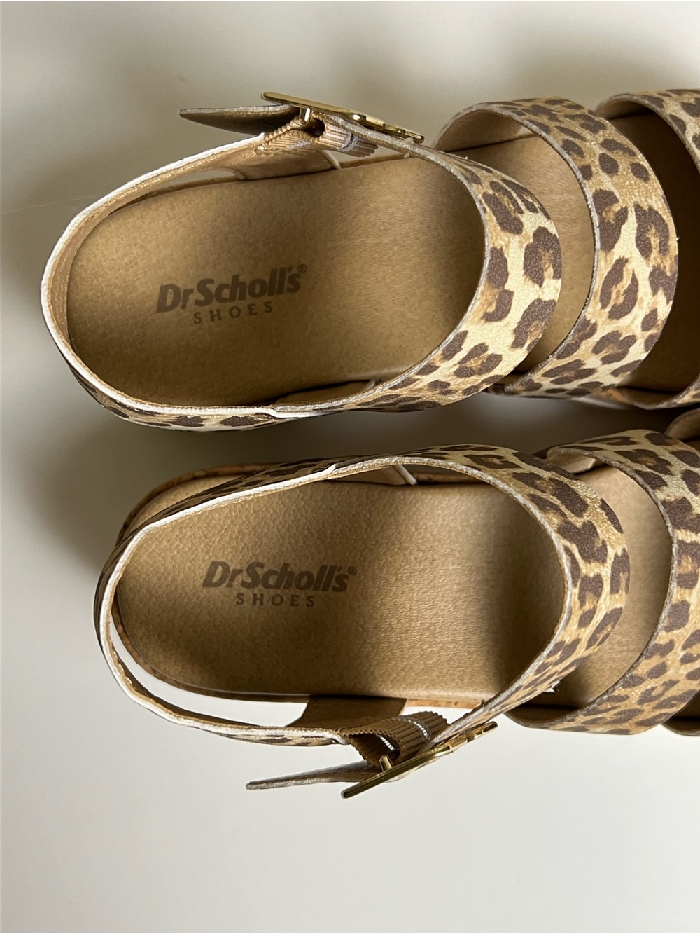 DR. SCHOLL’S Once Twice Leopard Print Platform Cork Sandals-NWOB - Picture 12 of 14